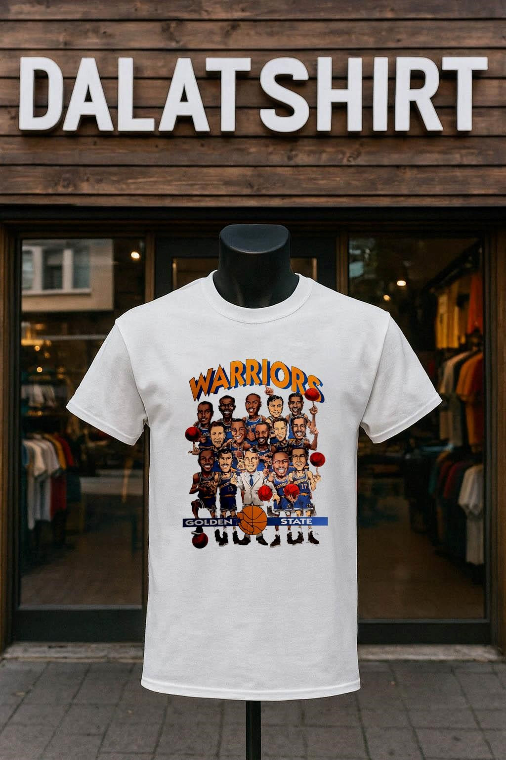 Golden State Warriors Basketball Team Caricature - Adult & Kids T-Shirts, Sweatshirts & Hoodies apparel design preview 1
