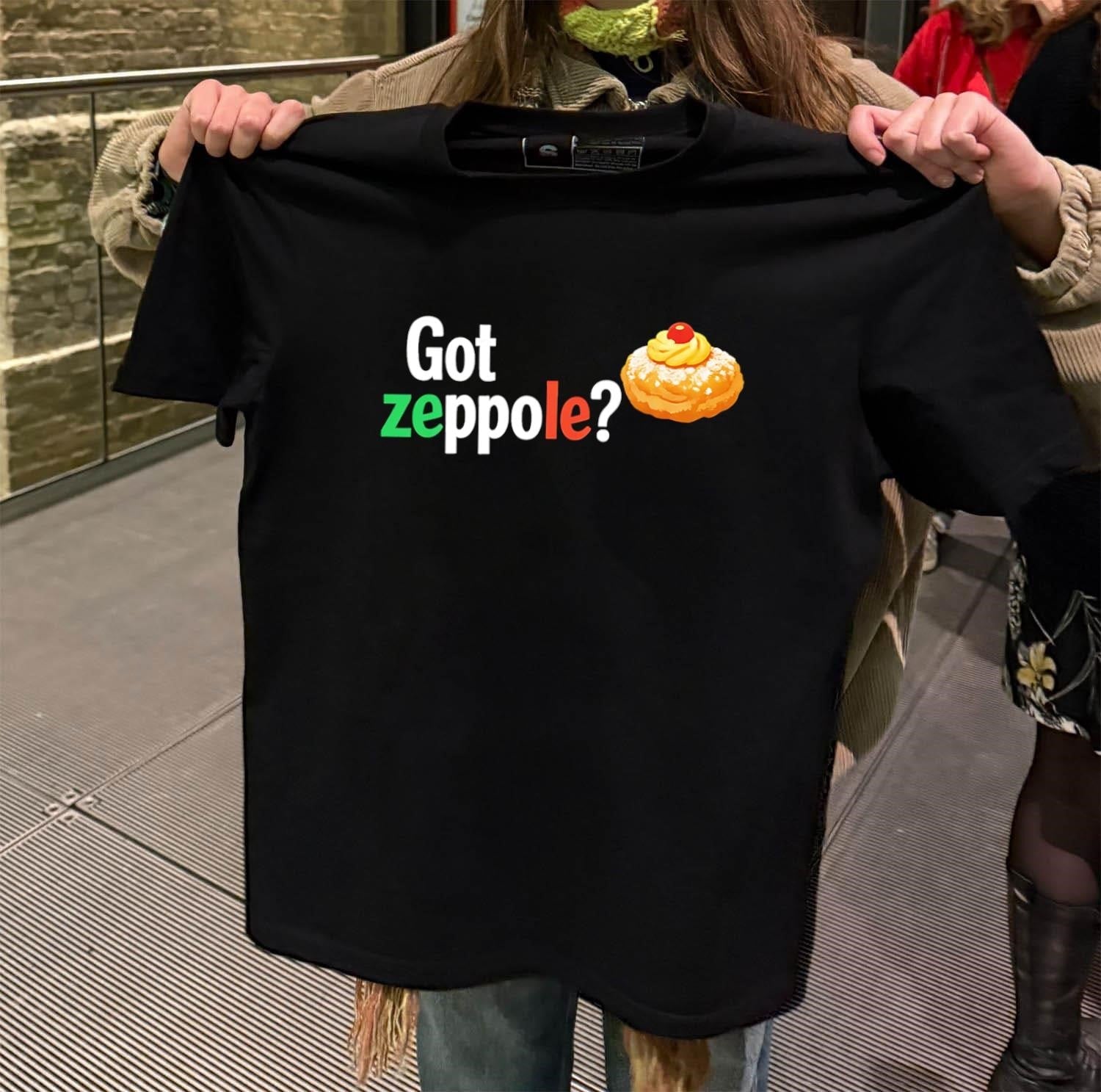 Got zeppole Italian Pastry With Cream And Cherry - Adult & Kids T-Shirts, Sweatshirts & Hoodies apparel design preview 2