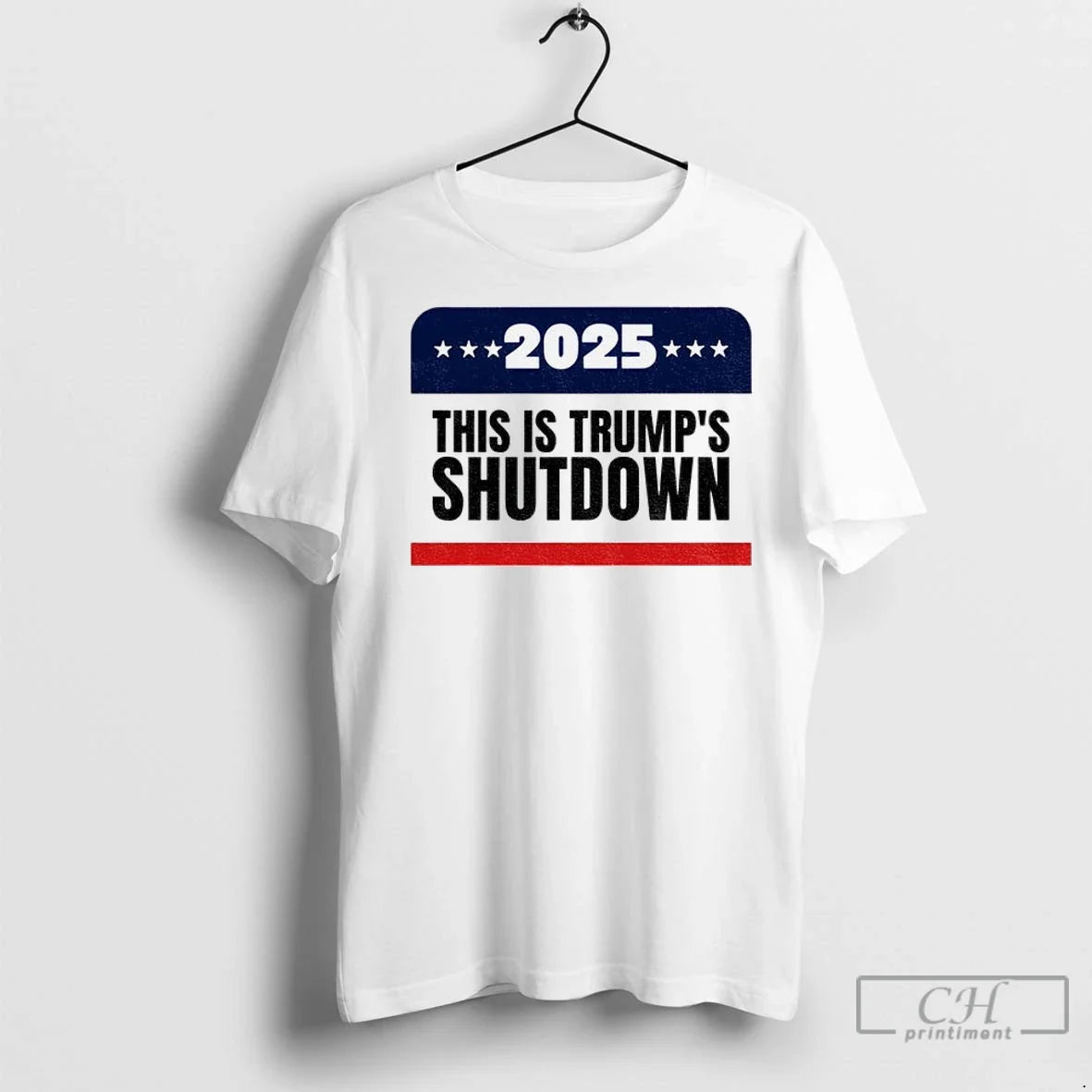 Government Shutdown 2025 This Is Trumps - Adult & Kids T-Shirts, Sweatshirts & Hoodies apparel design preview 1