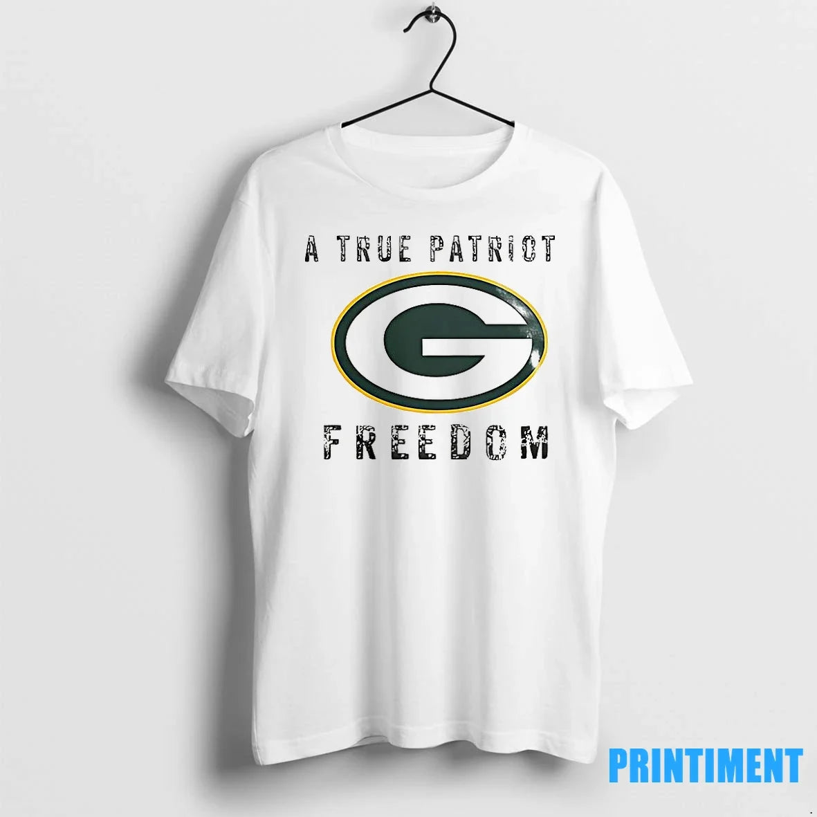 Green Bay Packers Football A True Patriot Freedom - Adult & Kids T-Shirts, Sweatshirts & Hoodies apparel design preview 1
