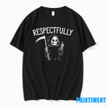 Grim Reaper Middle Finger Respectfully Halloween - Adult & Kids T-Shirts, Sweatshirts & Hoodies apparel design preview 1