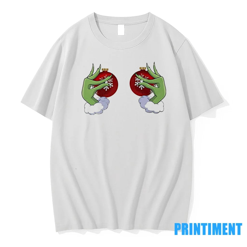 Grinch Boob Christmas Sweater - Adult & Kids T-Shirts, Sweatshirts & Hoodies apparel design preview 1