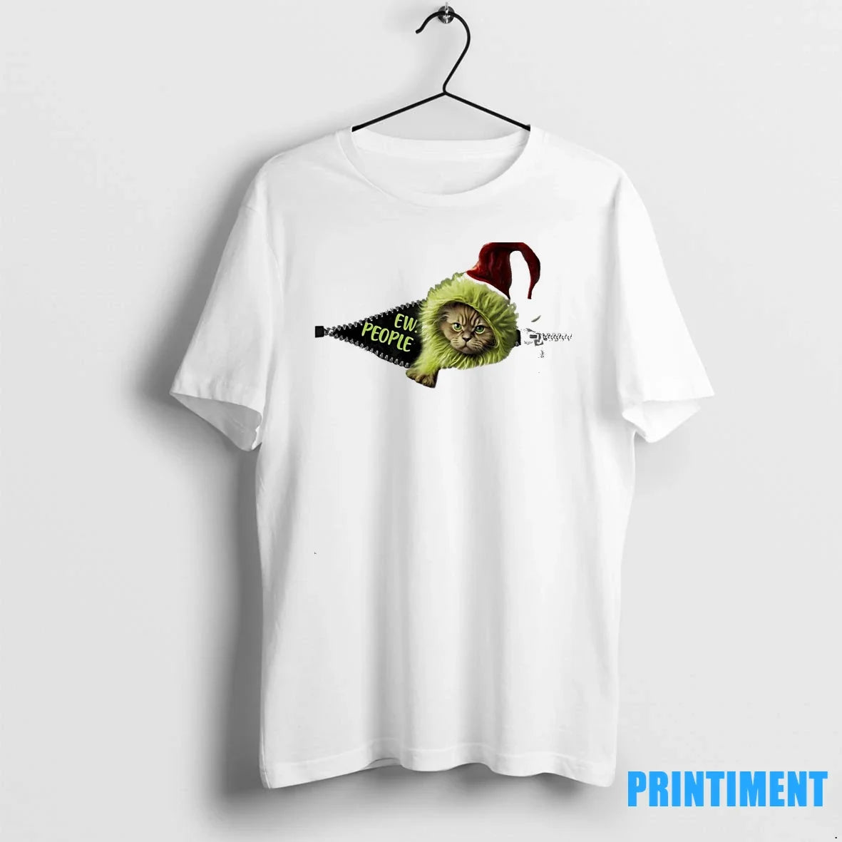 Grinch Cat Ew People Sweater - Adult & Kids T-Shirts, Sweatshirts & Hoodies apparel design preview 1