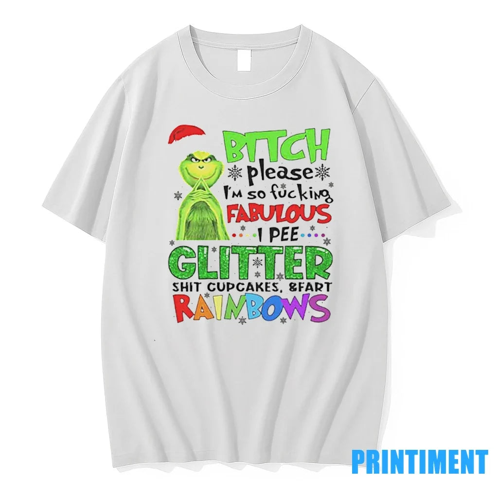 Grinch Christmas Bitch Please Im So Fucking Fabulous - Adult & Kids T-Shirts, Sweatshirts & Hoodies apparel design preview 1