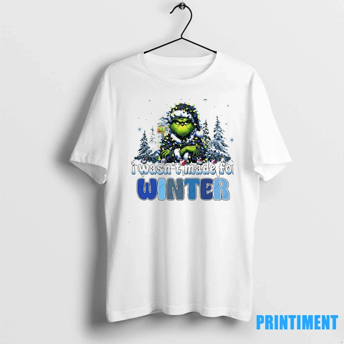 Grinch I Wasnt Made For Winter Christmas Sweater - Adult & Kids T-Shirts, Sweatshirts & Hoodies apparel design preview 1