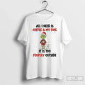 Grinch Santa Hat All I Need Is Coffee And My Dog It - Adult & Kids T-Shirts, Sweatshirts & Hoodies apparel design preview 1