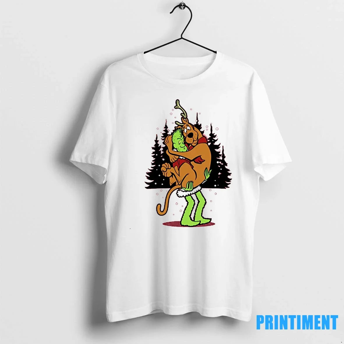 Grinch And Scooby Doo Shaggy Funny Christmas Sweater - Adult & Kids T-Shirts, Sweatshirts & Hoodies apparel design preview 1