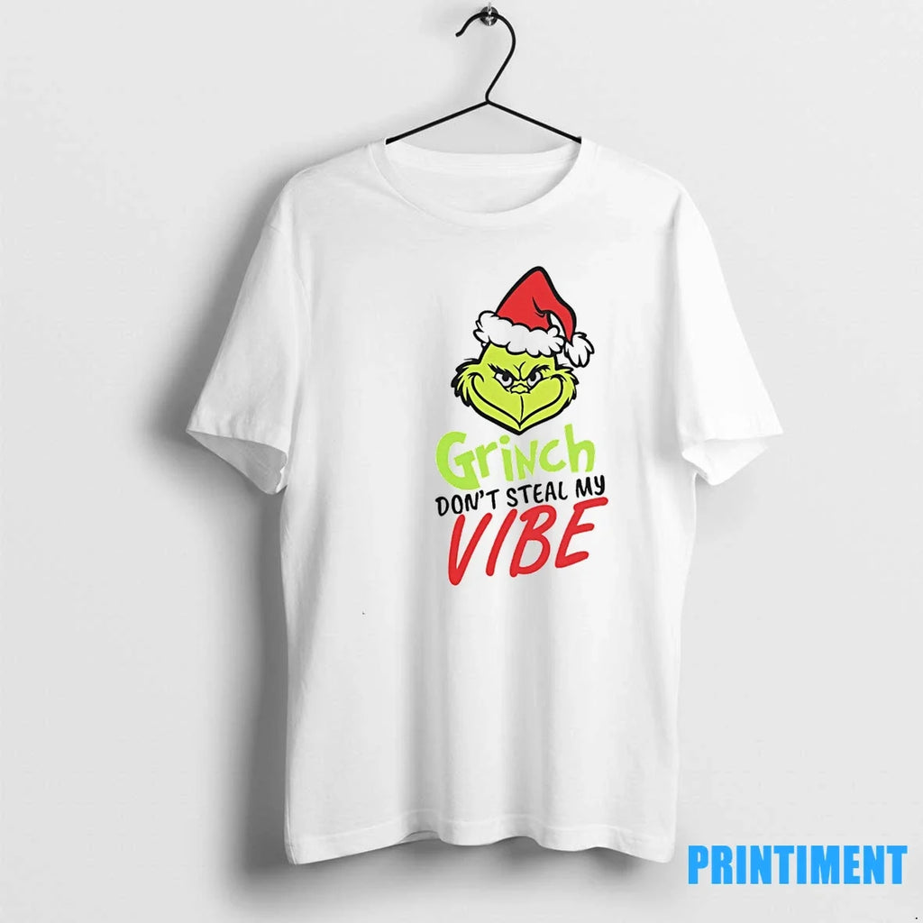Grinch Dont Steal My Vibe Christmas Sweater - Adult & Kids T-Shirts, Sweatshirts & Hoodies apparel design preview 1