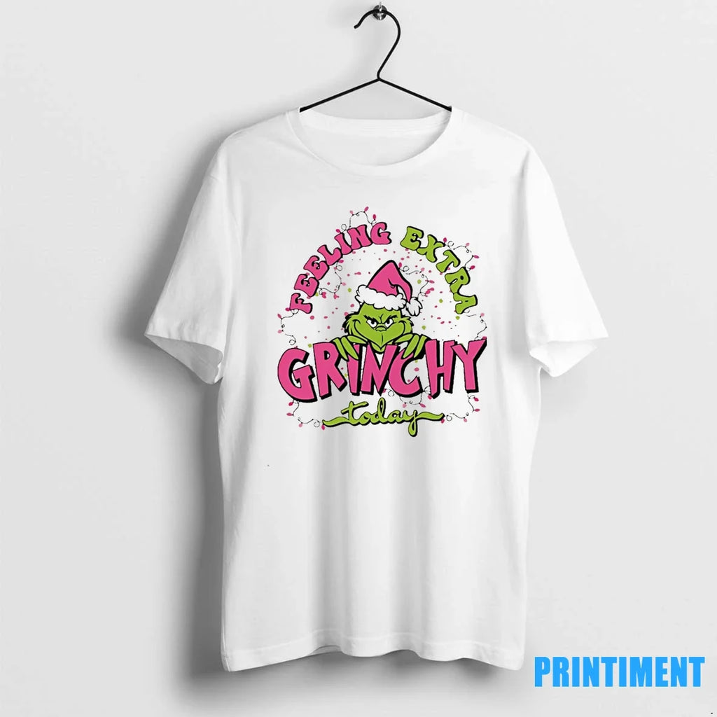 Grinch Feeling Extra Grinchy Today Christmas Sweater - Adult & Kids T-Shirts, Sweatshirts & Hoodies apparel design preview 1