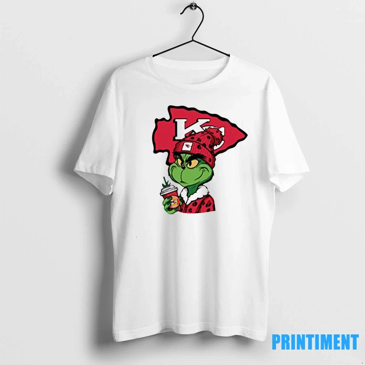 Grinch Leopard Salvageable Kansas City Chiefs Sweater - Adult & Kids T-Shirts, Sweatshirts & Hoodies apparel design preview 1