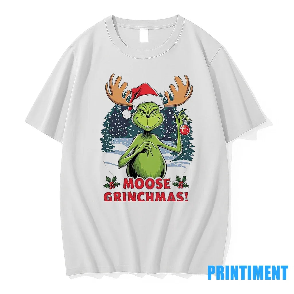 Grinch Moose Grinchmas Christmas Sweater - Adult & Kids T-Shirts, Sweatshirts & Hoodies apparel design preview 1