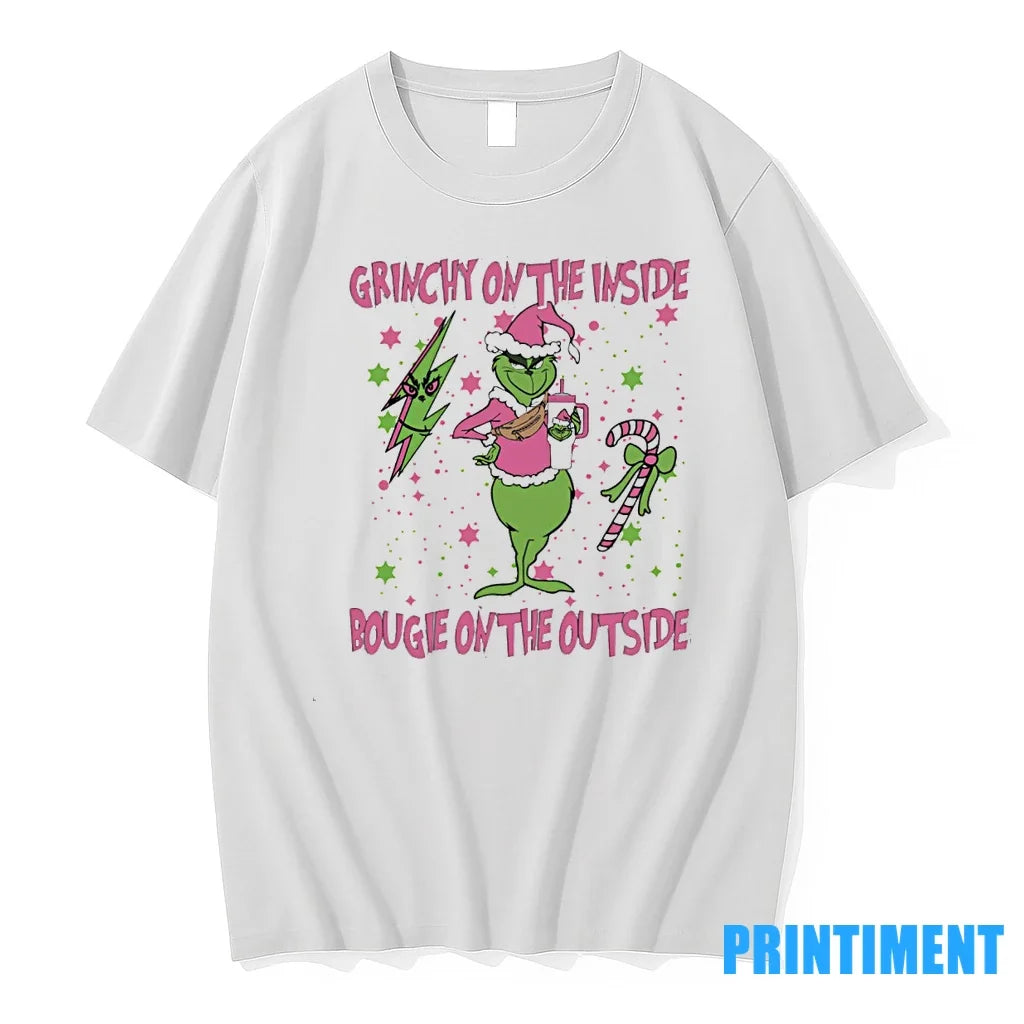 Grinch On The Inside Bougie Outside Christmas Sweater - Adult & Kids T-Shirts, Sweatshirts & Hoodies apparel design preview 1