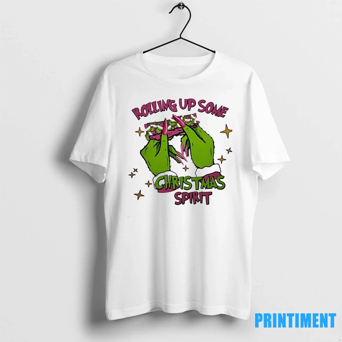 Grinch Rolling Up Some Christmas Spirit Sweater - Adult & Kids T-Shirts, Sweatshirts & Hoodies apparel design preview 1