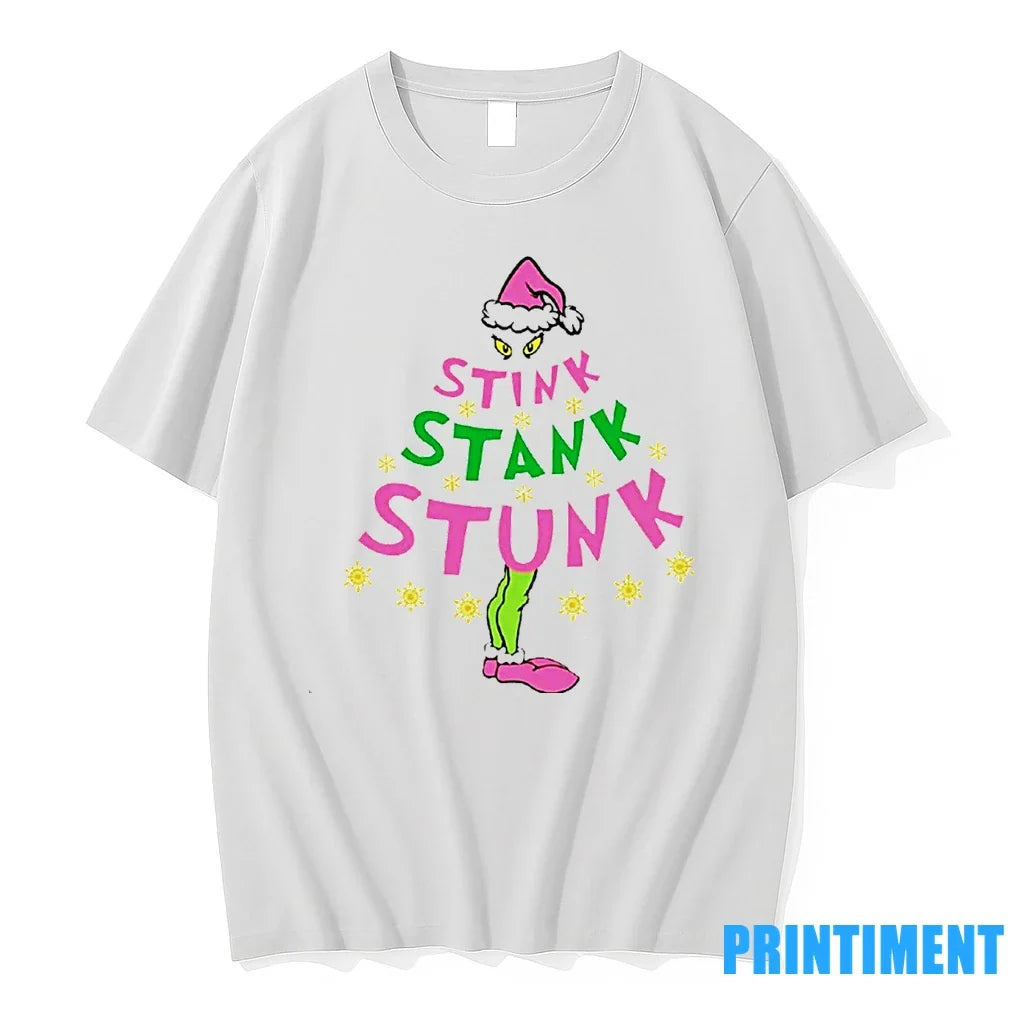 Grinch Stink Stank Stunk Christmas Sweater - Adult & Kids T-Shirts, Sweatshirts & Hoodies apparel design preview 1