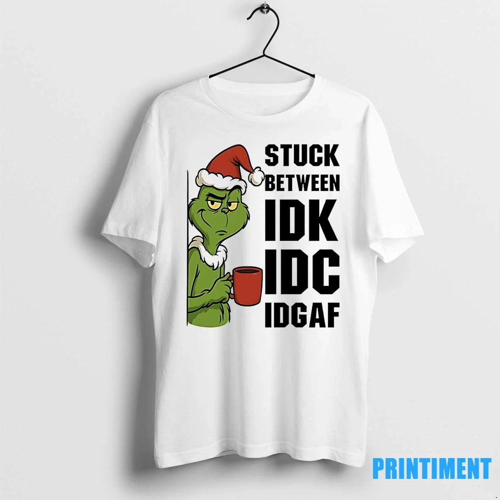 Grinch Stuck Between Christmas Sweater - Adult & Kids T-Shirts, Sweatshirts & Hoodies apparel design preview 1