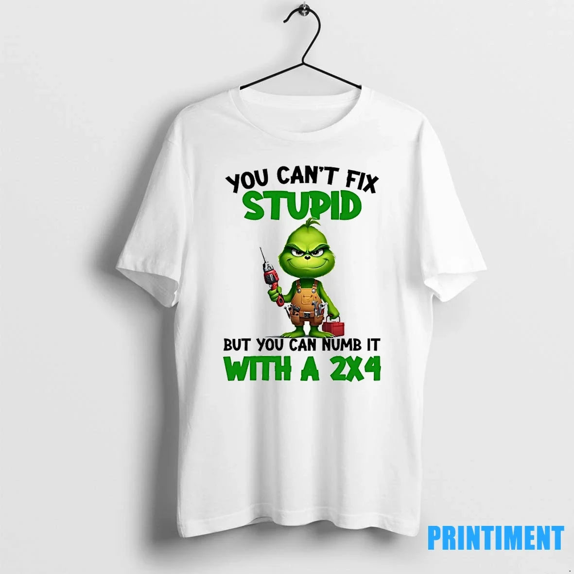 Grinch You Cant Fix Stupid But Can Numb It Sweater - Adult & Kids T-Shirts, Sweatshirts & Hoodies apparel design preview 1