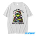 Grinchmas Lights Sarcastic Im Fine This Is - Adult & Kids T-Shirts, Sweatshirts & Hoodies apparel design preview 1
