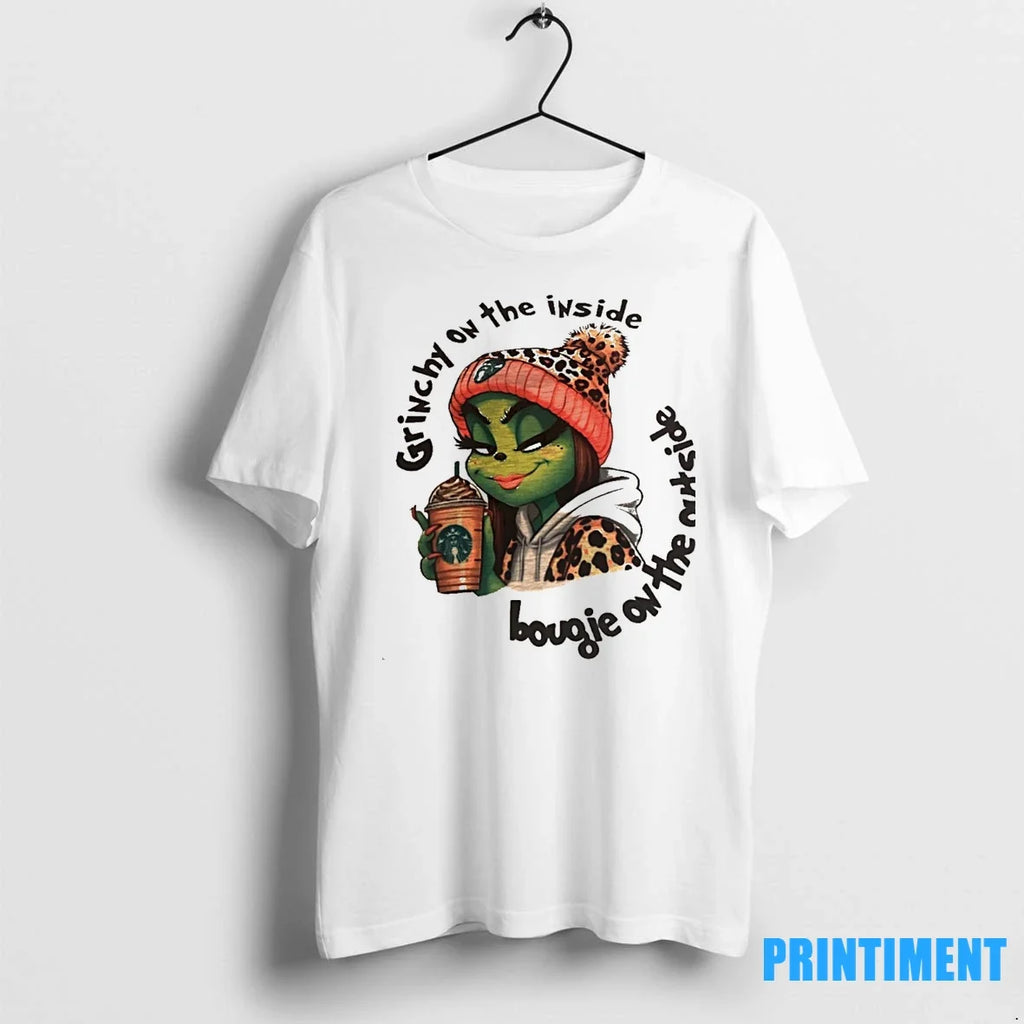 Grinchy On The Inside Bougie Outside Sweater - Adult & Kids T-Shirts, Sweatshirts & Hoodies apparel design preview 1