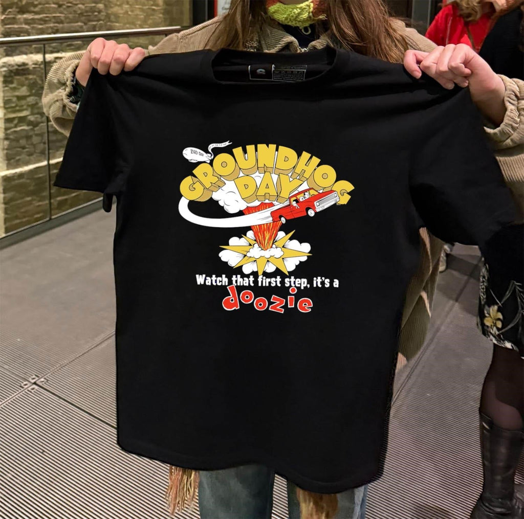Groundhog Day Movie Bill Murray Driving Truck First - Adult & Kids T-Shirts, Sweatshirts & Hoodies apparel design preview 2
