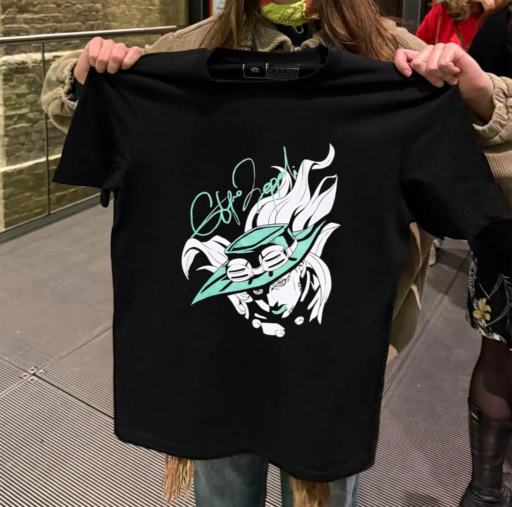 Gyro Zeppeli Steel Ball Run - Adult & Kids T-Shirts, Sweatshirts & Hoodies apparel design preview 2