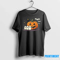 Halloween Gamer Pumpkin Eating Ghost Costume Sweater - Adult & Kids T-Shirts, Sweatshirts & Hoodies apparel design preview 1