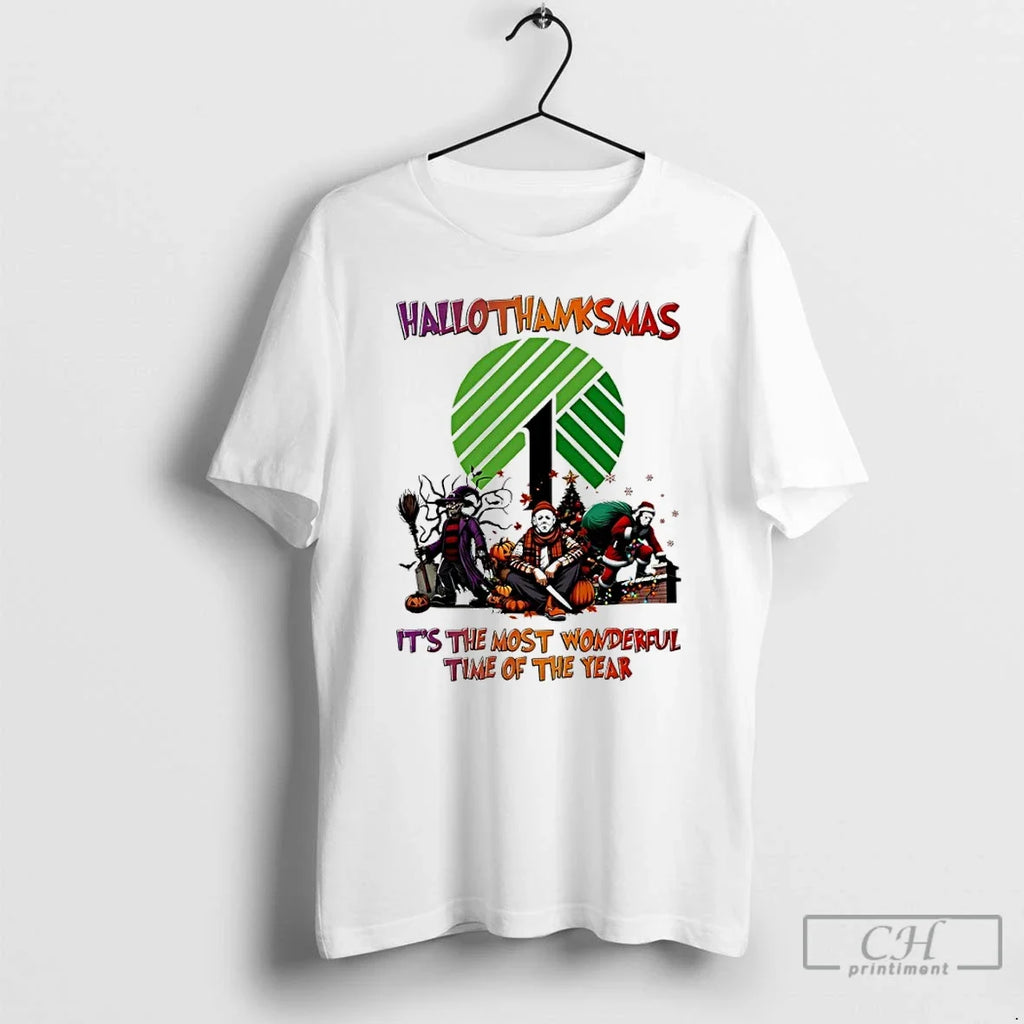 Halloween Movies Dollar Tree Hallothanksmas Its The - Adult & Kids T-Shirts, Sweatshirts & Hoodies apparel design preview 1
