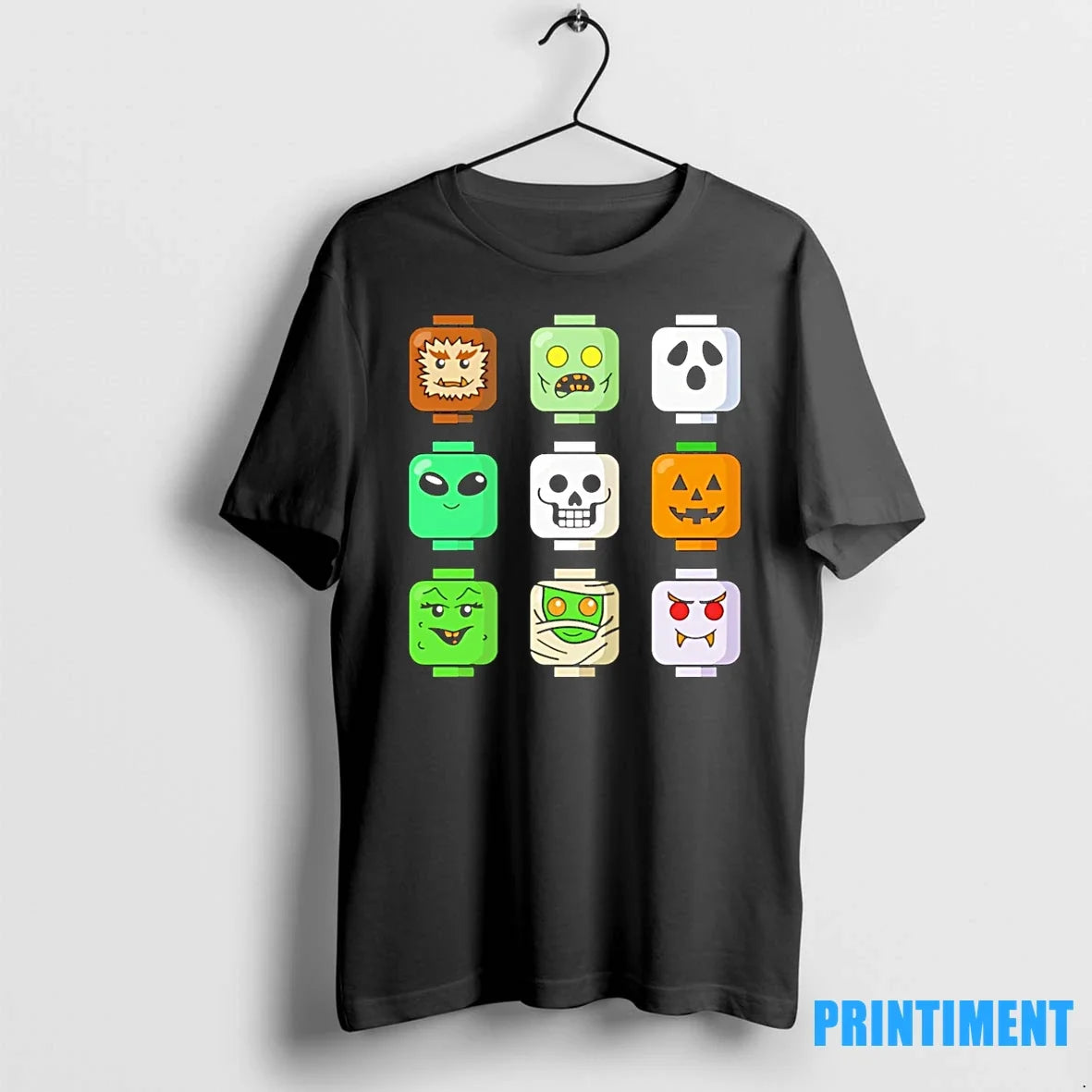 Halloween Zombie Block Heads Sweater - Adult & Kids T-Shirts, Sweatshirts & Hoodies apparel design preview 1
