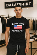 Happy 250th Birthday U.S.A. July 4 1776 2026 - Adult & Kids T-Shirts, Sweatshirts & Hoodies apparel design preview 1