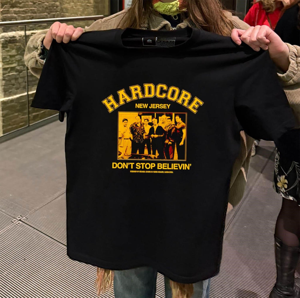 Hardcore New Jersey Don't Stop Believin' Sopranos - Adult & Kids T-Shirts, Sweatshirts & Hoodies apparel design preview 2
