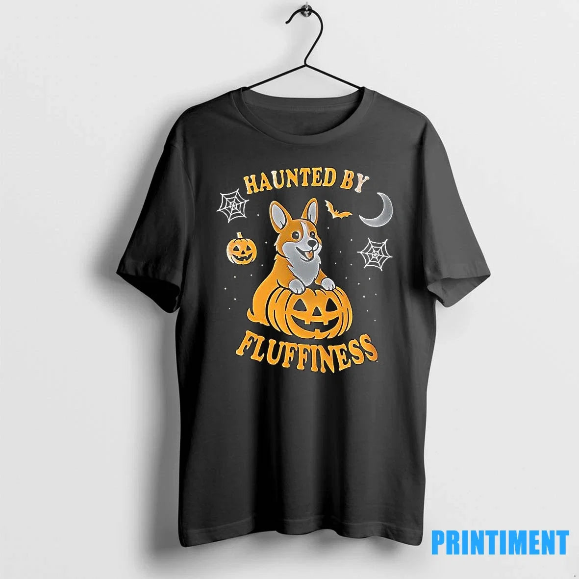 Haunted By Fluffiness Halloween Sweater - Adult & Kids T-Shirts, Sweatshirts & Hoodies apparel design preview 1