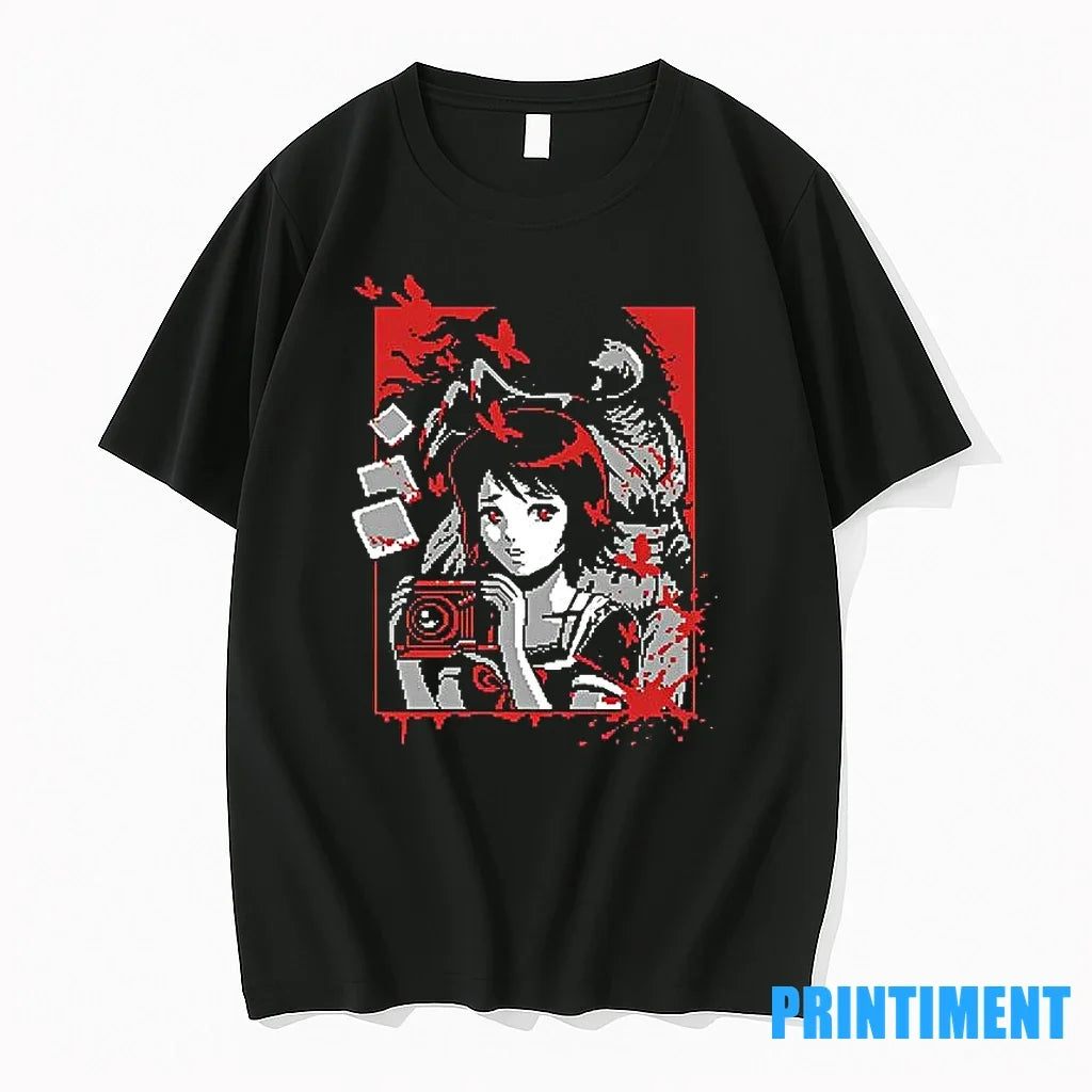 Haunted Village Pixel Art Classic Sweater - Adult & Kids T-Shirts, Sweatshirts & Hoodies apparel design preview 1
