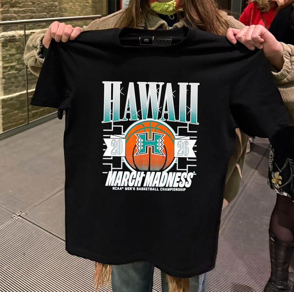 Hawaii Rainbow Warriors MBB 2026 March Madness NCAA - Adult & Kids T-Shirts, Sweatshirts & Hoodies apparel design preview 2