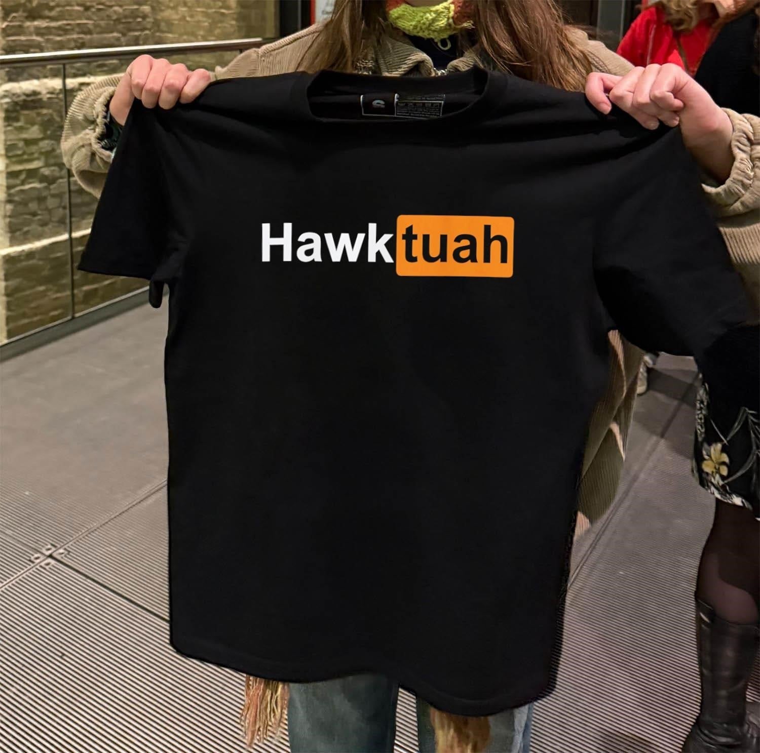 Hawk Tuah Girl Spit On That Thang Meme - Adult & Kids T-Shirts, Sweatshirts & Hoodies apparel design preview 2