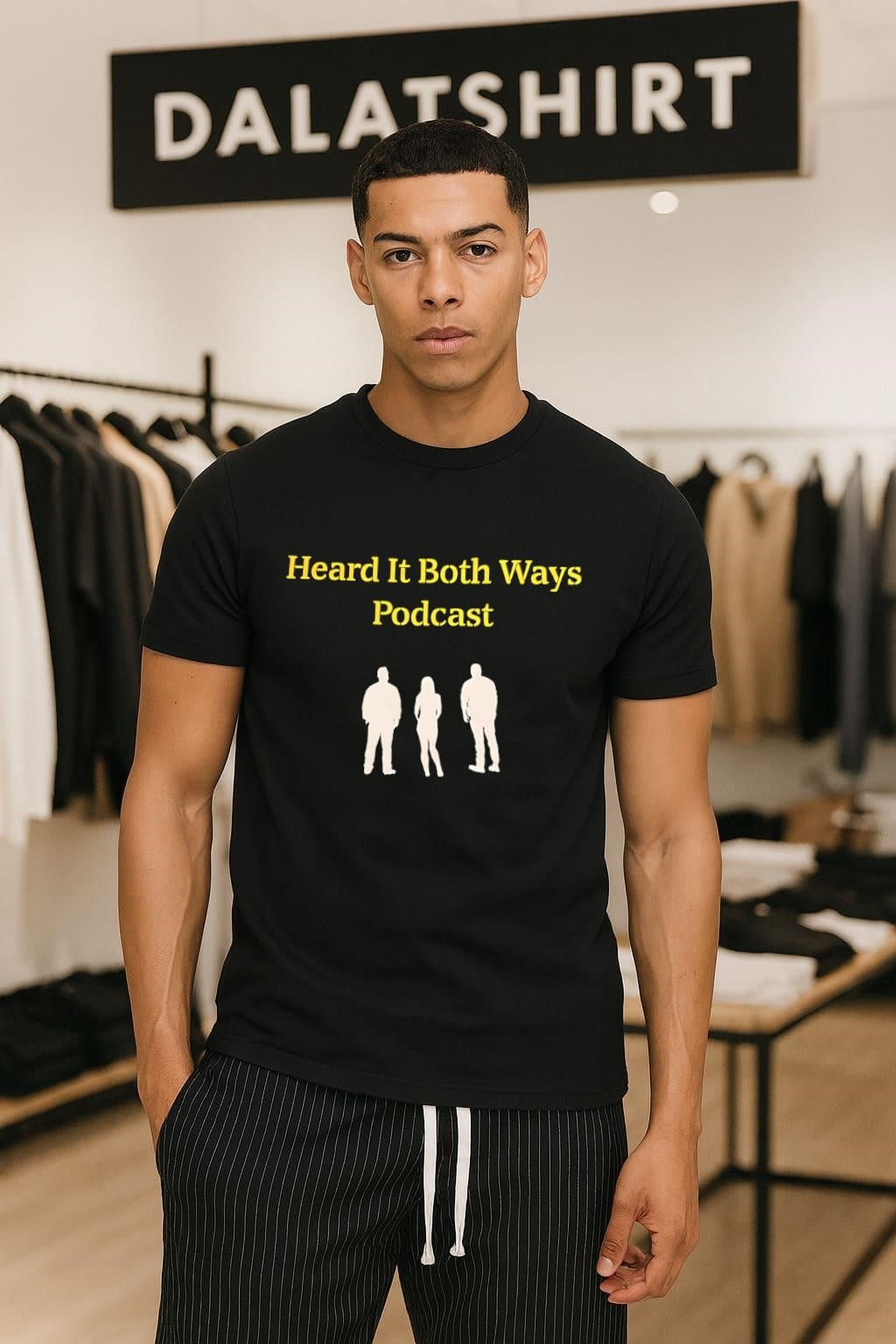 Heard It Both Ways Podcast Silhouette - Adult & Kids T-Shirts, Sweatshirts & Hoodies apparel design preview 1