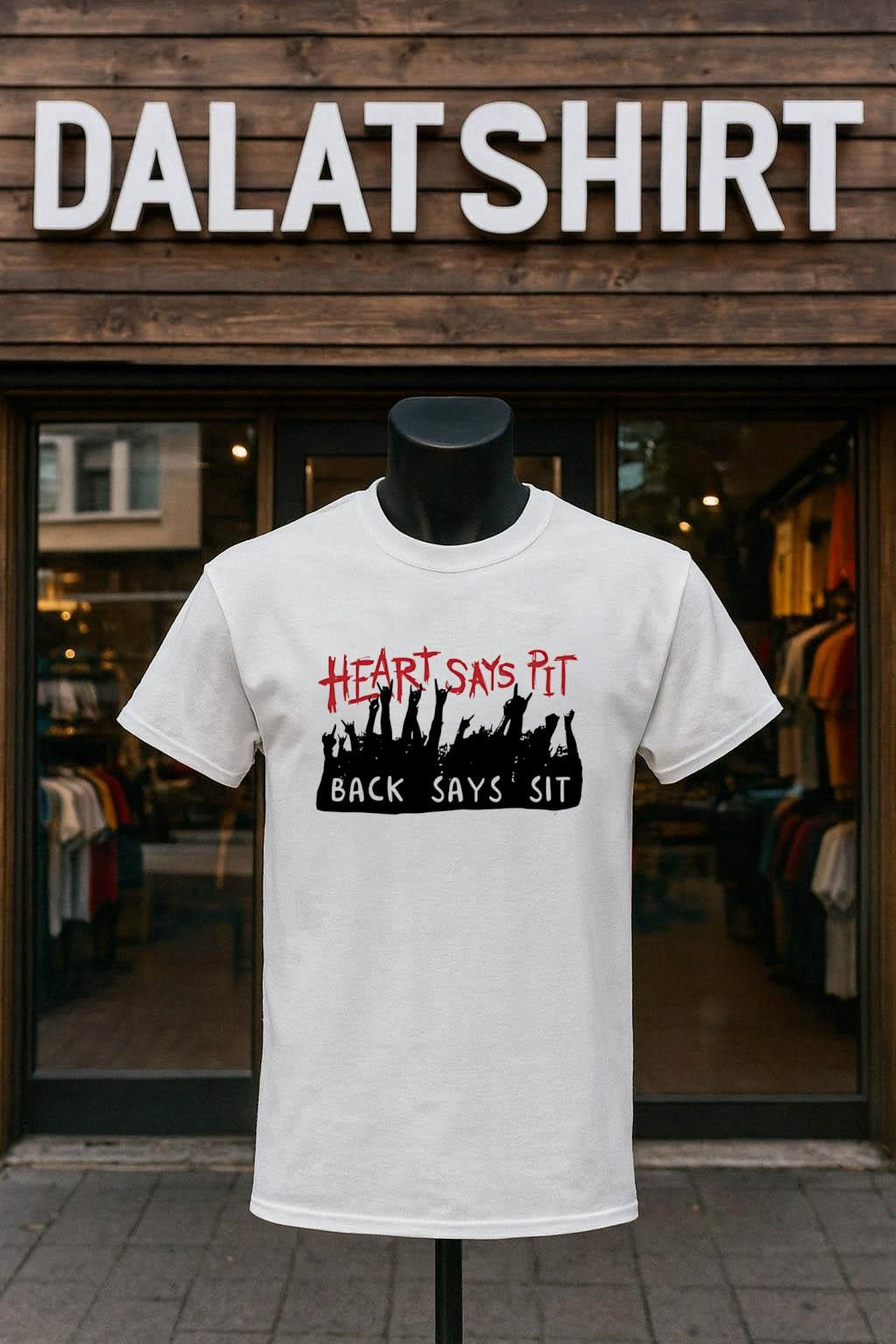 Heart Says Pit Back Sit Hands - Adult & Kids T-Shirts, Sweatshirts & Hoodies apparel design preview 1