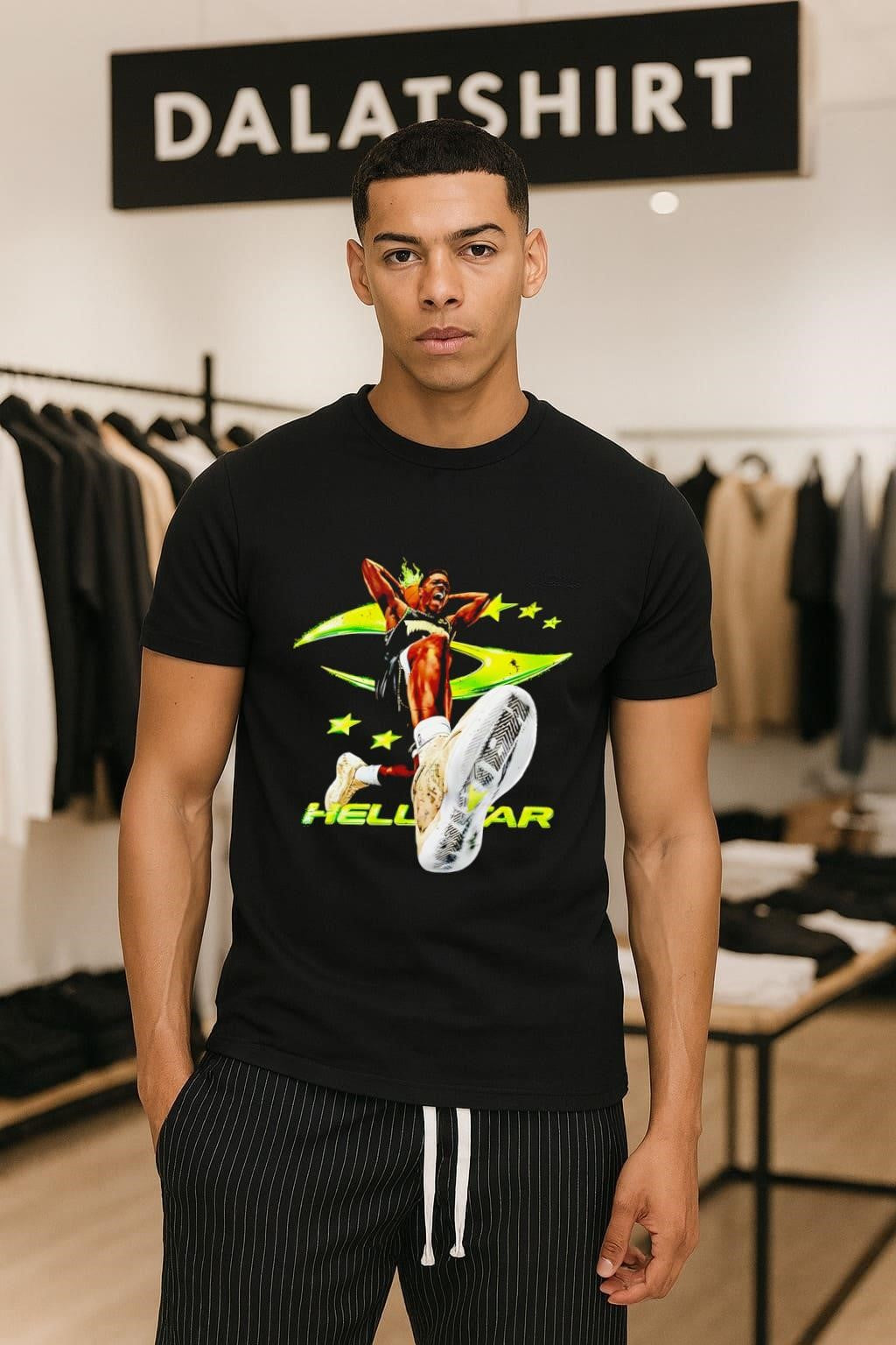 Hell Star Anthony Edwards Minnesota Timberwolves - Adult & Kids T-Shirts, Sweatshirts & Hoodies apparel design preview 1