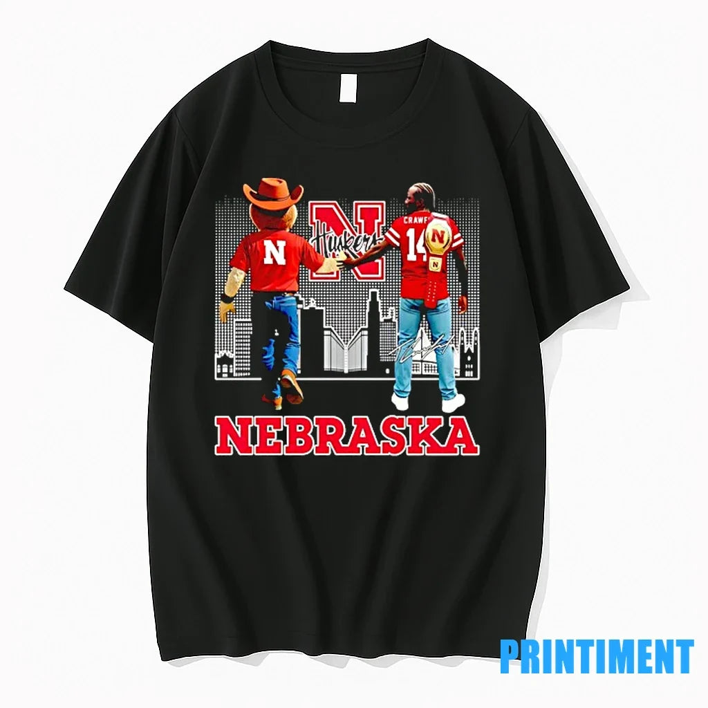 Herbie Husker And Crawford Nebraska Cornhuskers City - Adult & Kids T-Shirts, Sweatshirts & Hoodies apparel design preview 1
