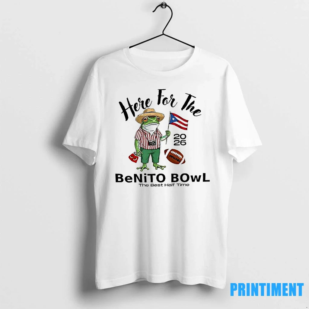 Here For The Benito Bowl 2026 Puerto Rican Football - Adult & Kids T-Shirts, Sweatshirts & Hoodies apparel design preview 1