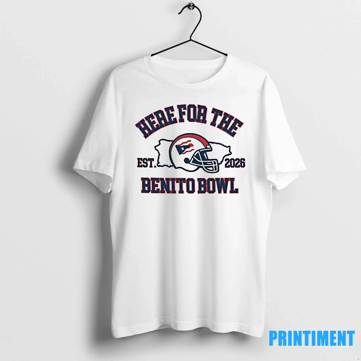 Here For The Benito Bowl Superbowl 2026 Helmet - Adult & Kids T-Shirts, Sweatshirts & Hoodies apparel design preview 1