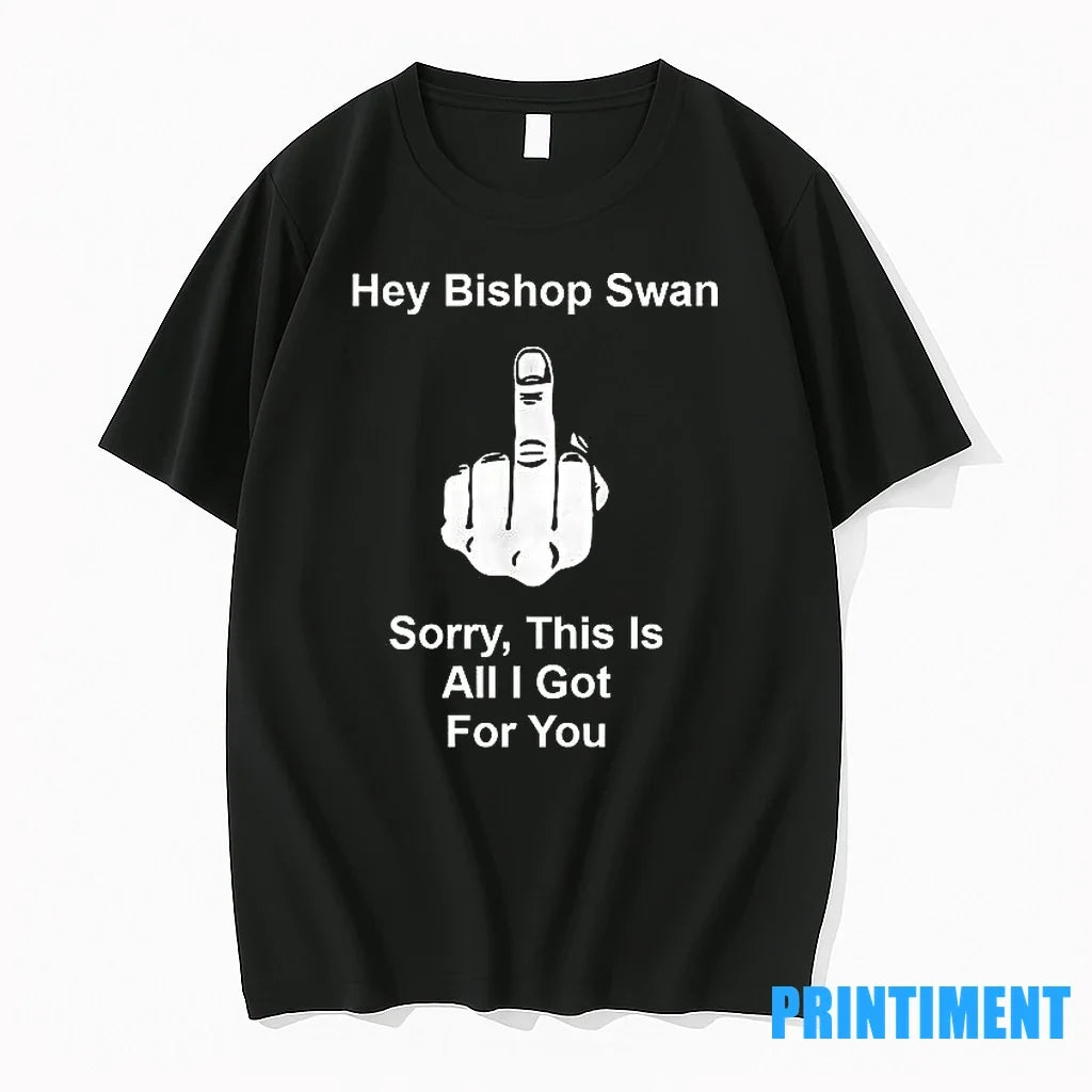 Hey Bishop Swan Fuck Sorry This Is All I Got For You - Adult & Kids T-Shirts, Sweatshirts & Hoodies apparel design preview 1