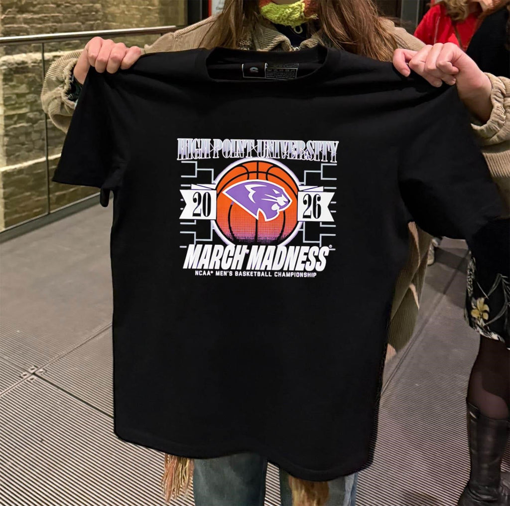 High Point University 20 26 March Madness NCAA Men's - Adult & Kids T-Shirts, Sweatshirts & Hoodies apparel design preview 2