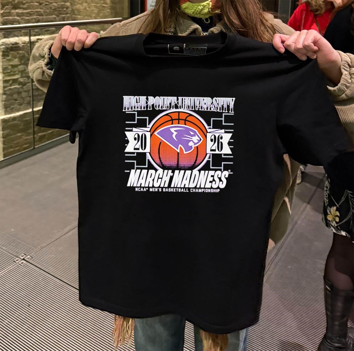 High Point University 20 26 March Madness NCAA Men's - Adult & Kids T-Shirts, Sweatshirts & Hoodies apparel design preview 2