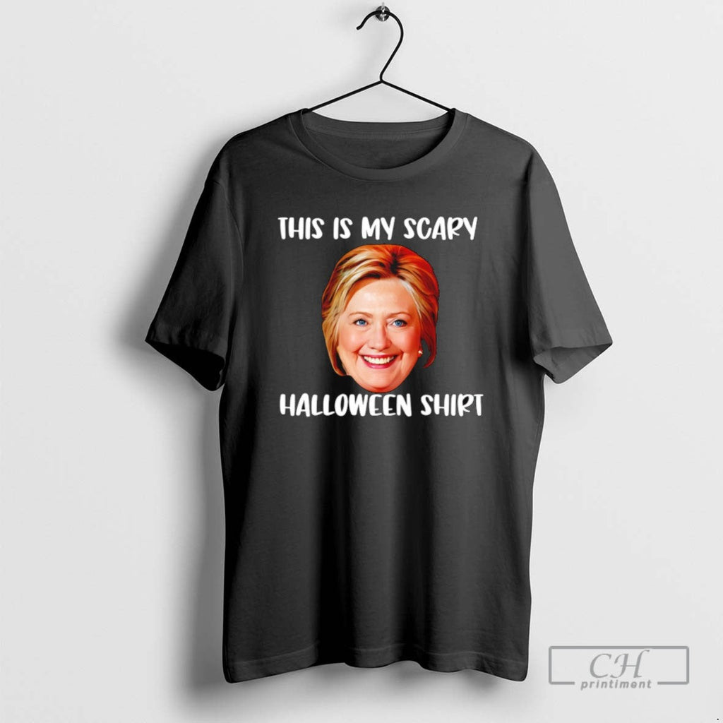 Hillary Clinton This Is My Scary Halloween - Adult & Kids T-Shirts, Sweatshirts & Hoodies apparel design preview 1