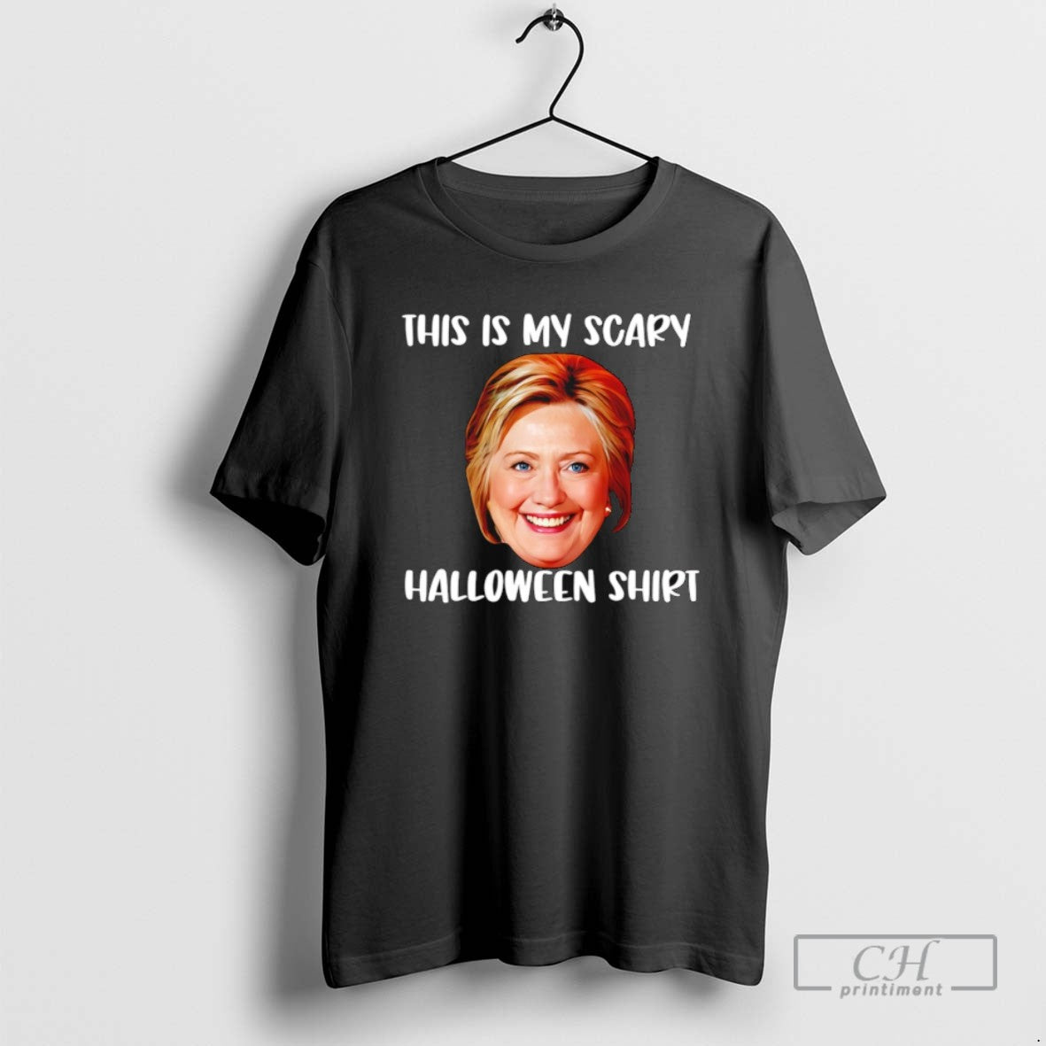 Hillary Clinton This Is My Scary Halloween - Adult & Kids T-Shirts, Sweatshirts & Hoodies apparel design preview 1