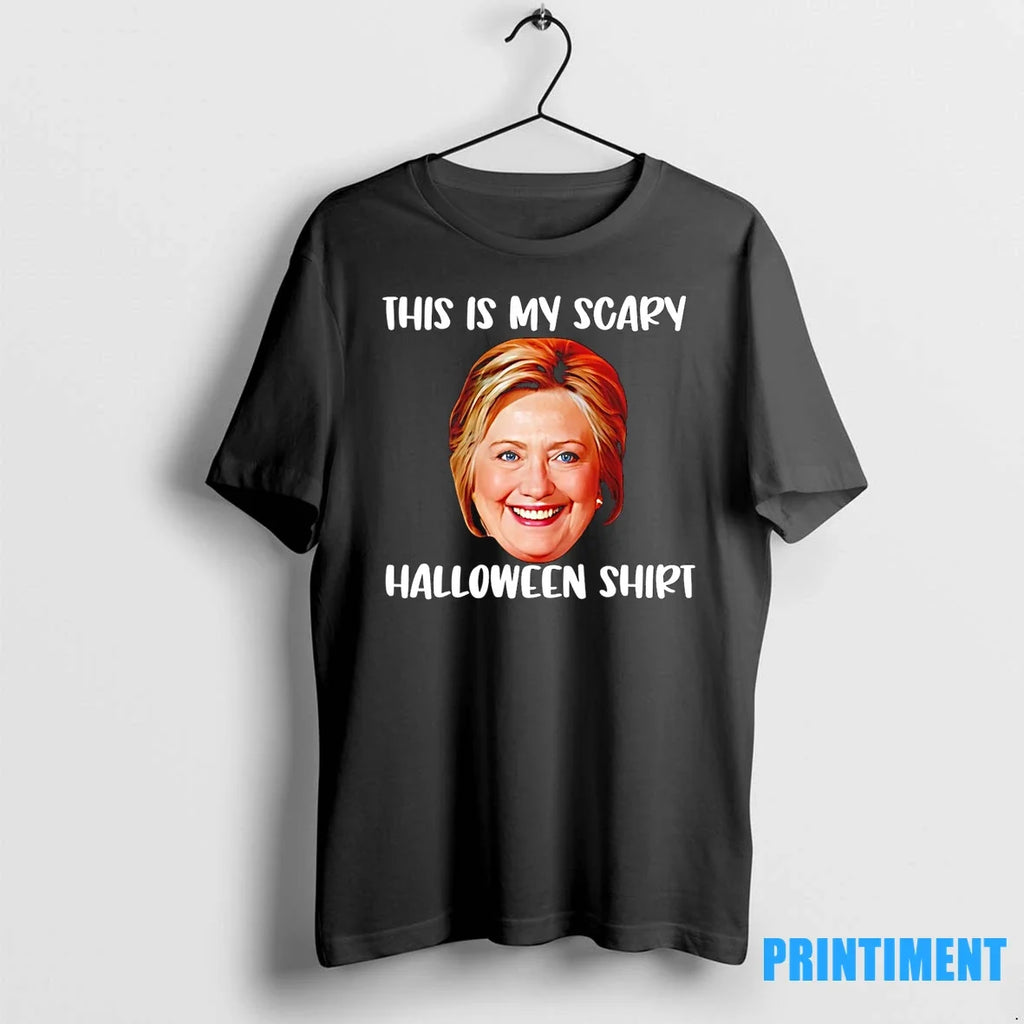 Hillary Clinton This Is My Scary Halloween Sweater - Adult & Kids T-Shirts, Sweatshirts & Hoodies apparel design preview 1
