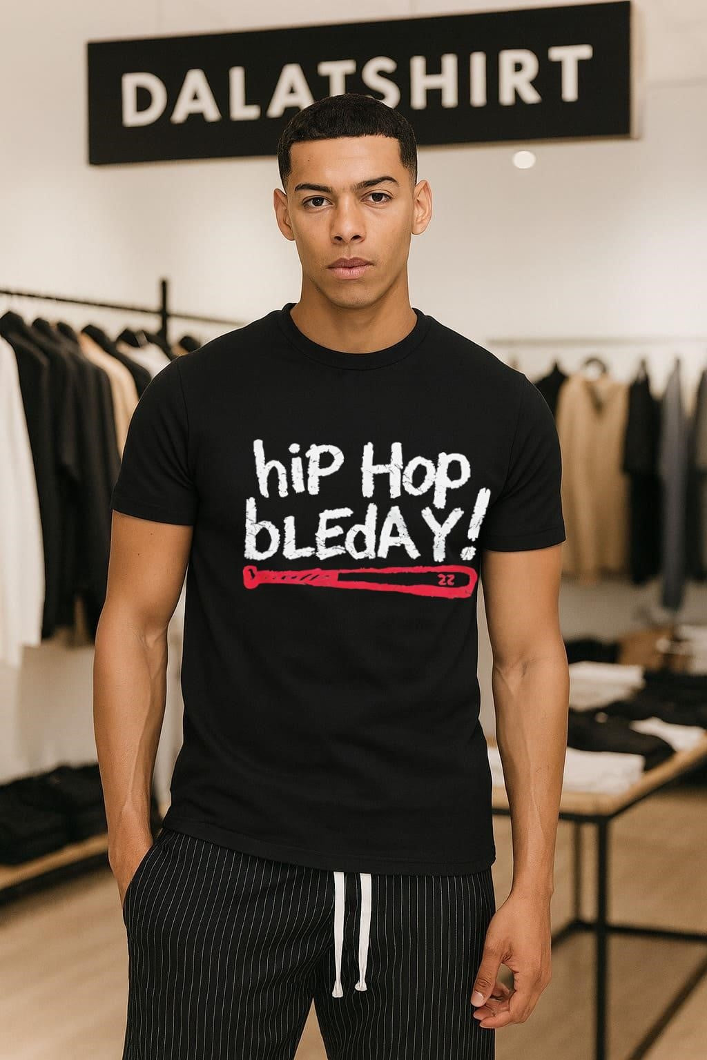 Hip Hop Bleday Baseball Bat - Adult & Kids T-Shirts, Sweatshirts & Hoodies apparel design preview 1