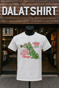 Historic Delicious Chicago Pizza Map and Skyline - Adult & Kids T-Shirts, Sweatshirts & Hoodies apparel design preview 1