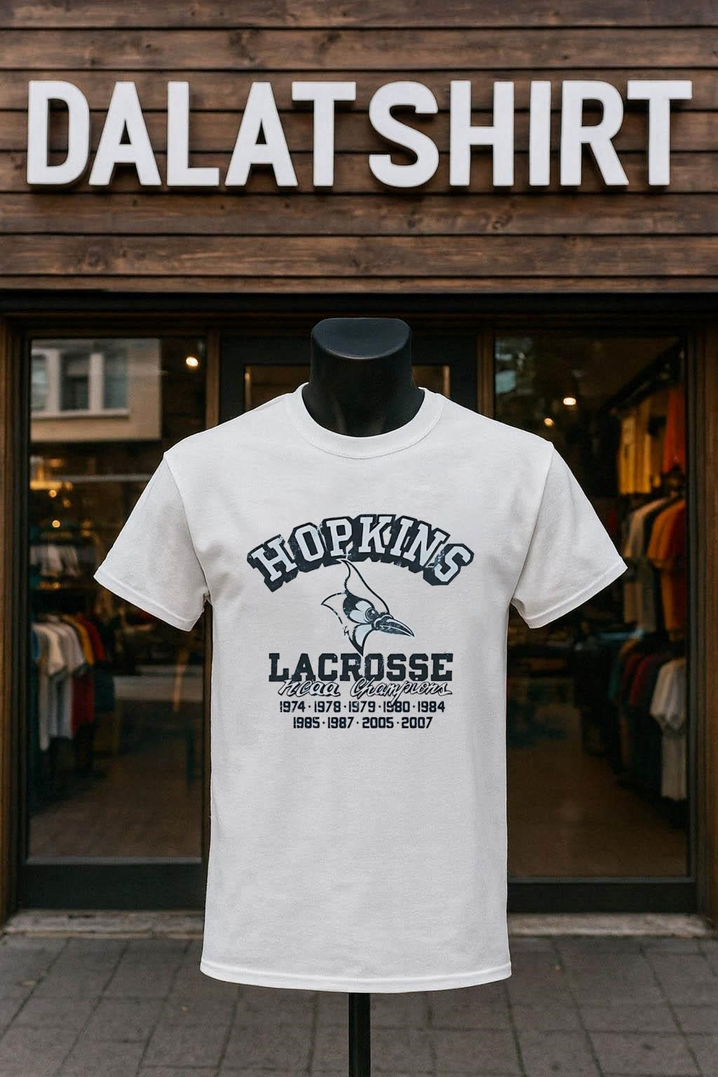 Hopkins Lacrosse NCAA Champions Blue Jays Bird Logo - Adult & Kids T-Shirts, Sweatshirts & Hoodies apparel design preview 1