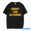 Horny For Altcoins Text Sweater - Adult & Kids T-Shirts, Sweatshirts & Hoodies apparel design preview 1