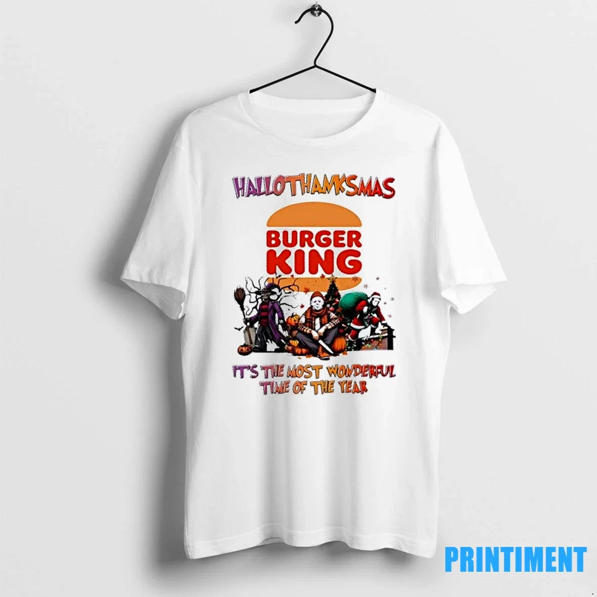Horror Movies Halloween X Burger King Its The Most - Adult & Kids T-Shirts, Sweatshirts & Hoodies apparel design preview 1